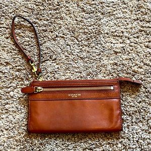 Coach Leather Wristlet